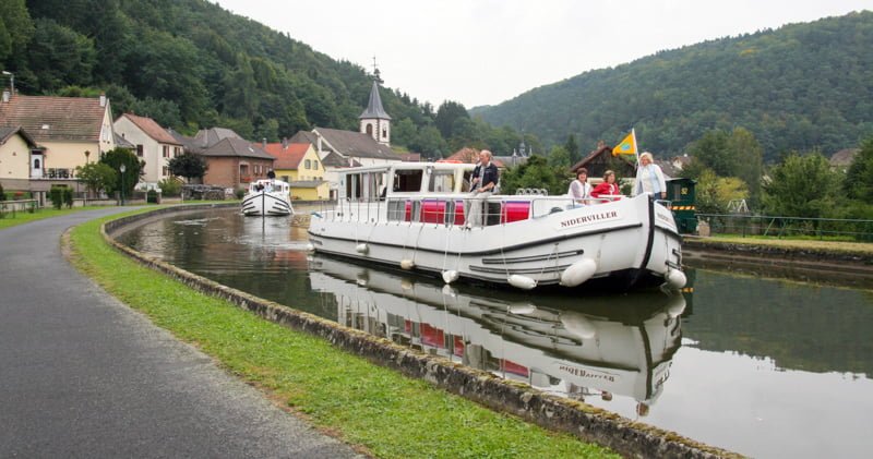 Lutzelbourg wypływamy z portu