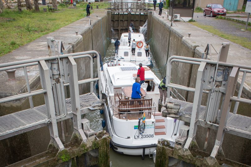 śluzowanie do góry Canal du Midi