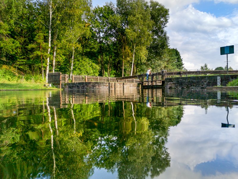 śluza na kanale augustowskim