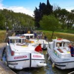 Canal du Midi śluza wakacje na barce