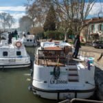 Canal du Midi śluza wakacje na barce