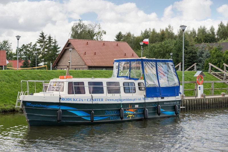 Przystań w Osłońce barka vistula cruiser Pętla Żuławska