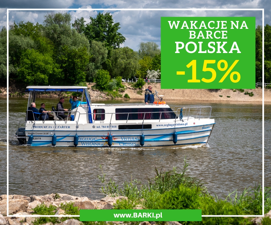 Rabat 15% na 15 urodziny Żeglugi Wiślanej!
